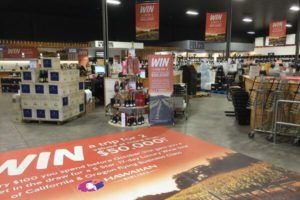 Large printing and banner promotion at Fine Wine