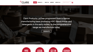 Clark Products Website Homepage